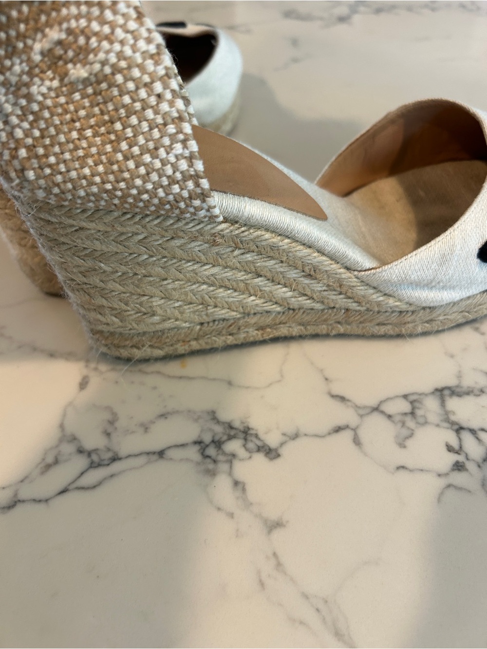Hard to Find Castañer Candace Daisy Linen Wedge Espadrilles size 40 (9) - Picture 5 of 10